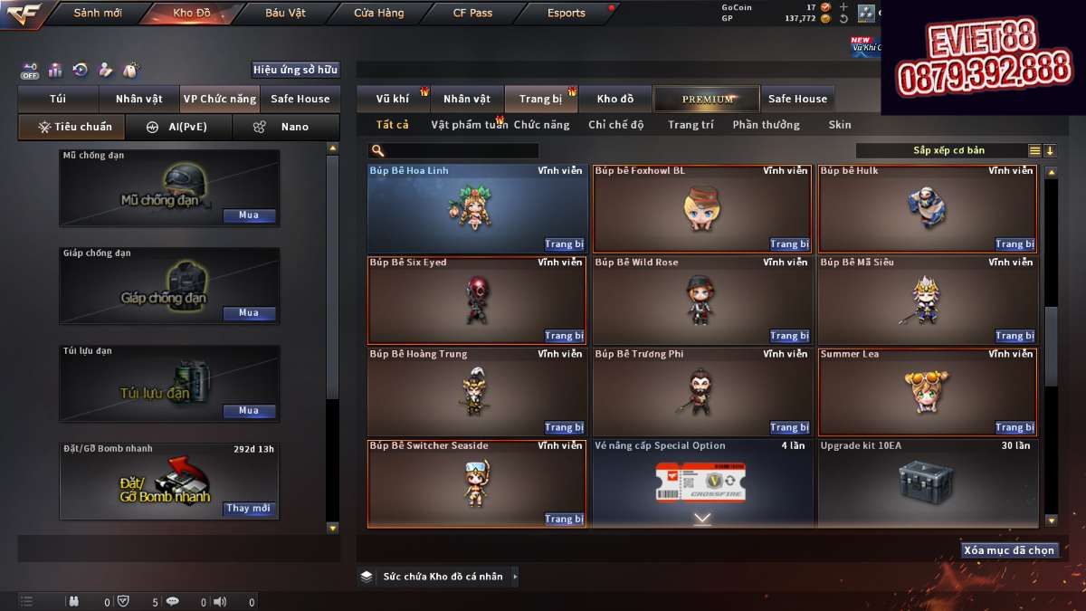 shop acc cf uy tin gia re